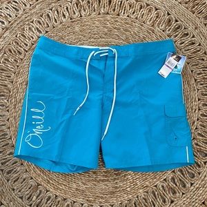 O’Neill | turquoise board shorts | new with tags | size 11 | womens